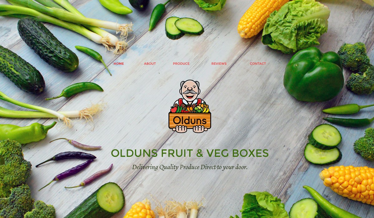 Olduns website hero section