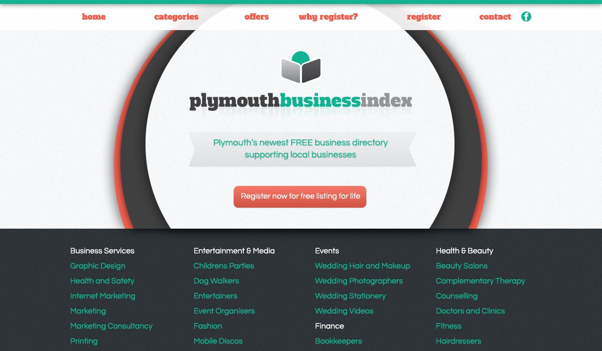 Plymouth Business Index website design project